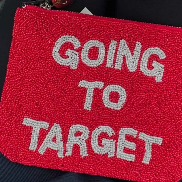 Kate Spade “Going to Target” Red Beaded Clutch | Limited Edition | Brand New - Picture 10 of 10